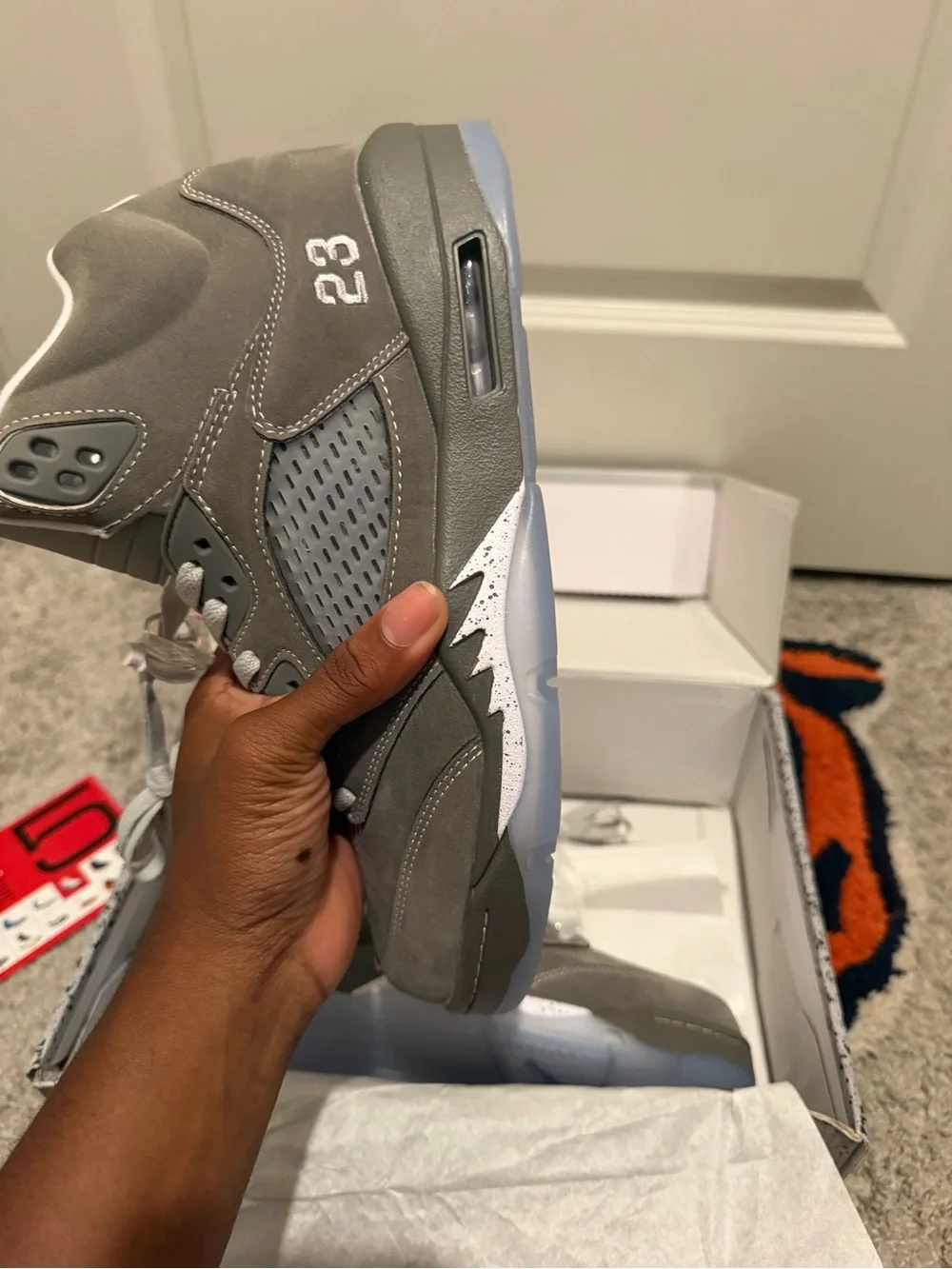 Jordan suede upper